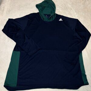 Adidas Men's 2XL Climalite Lightweight Hoodie Shirt Stretch Gym workout soccer